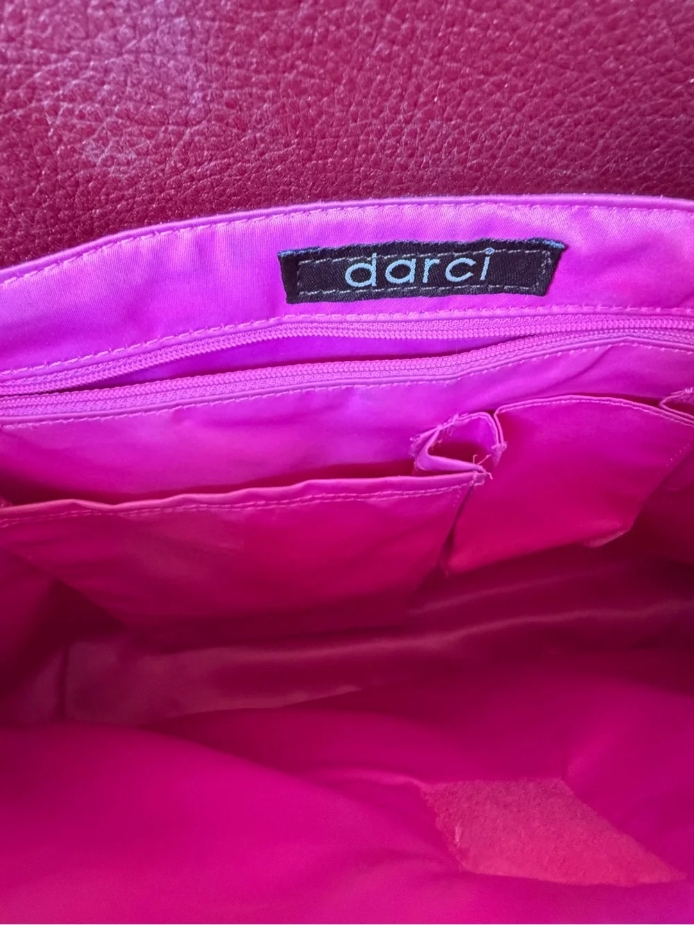 Darci Burgundy Laptop Tote Business Bag Shoulder Strap & Expansion Snaps Unisex